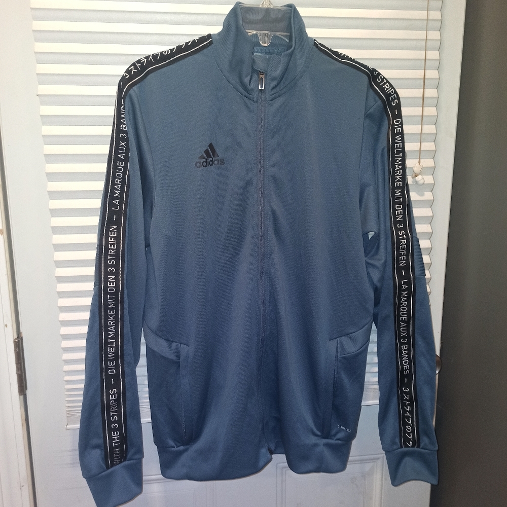 Adidas full zip up windbreaker jacket